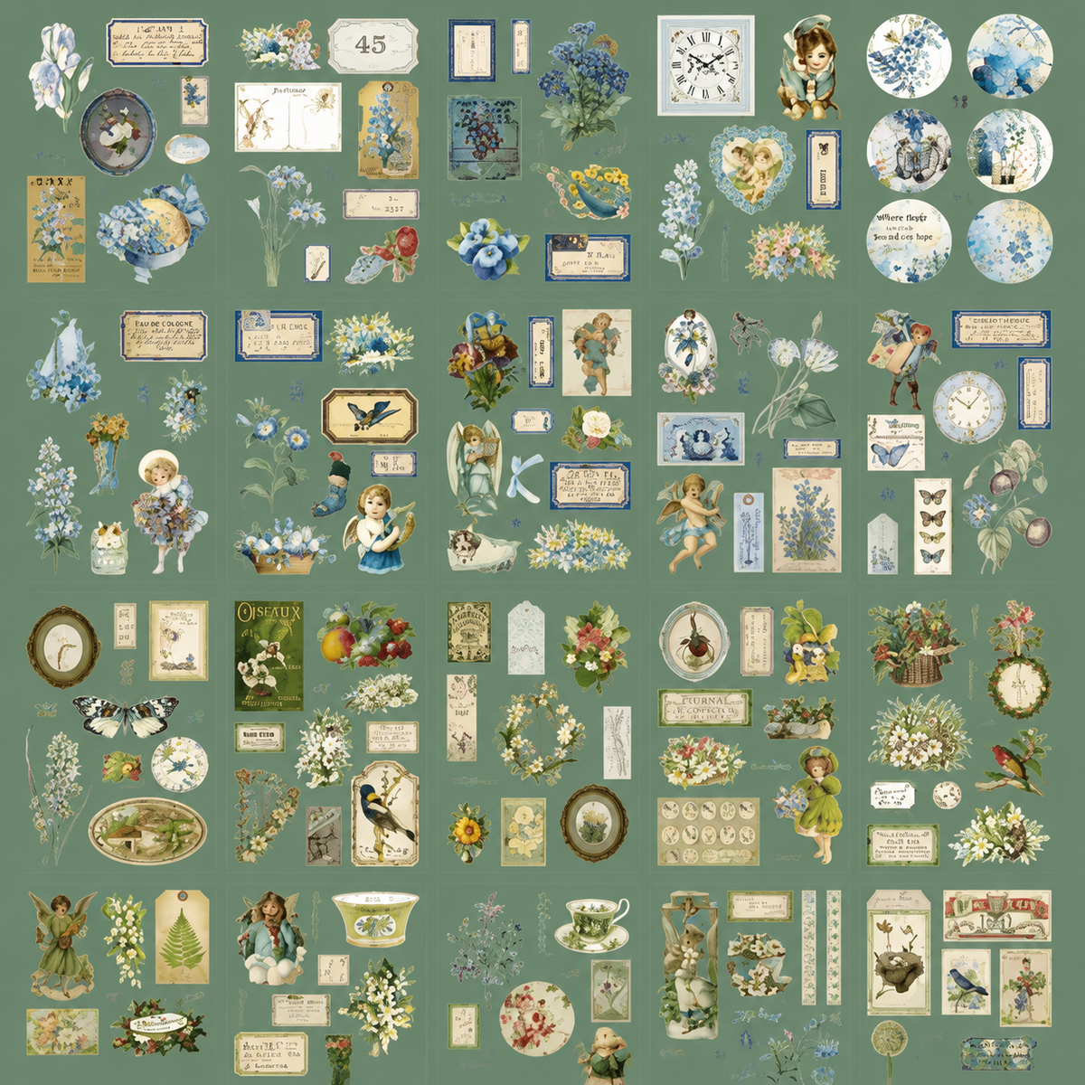 Vintage Deco Sticker Book