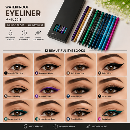 ✨ 4-in-1 Multi-Use Makeup Pencil – Eyes, Lips & Highlight 💄