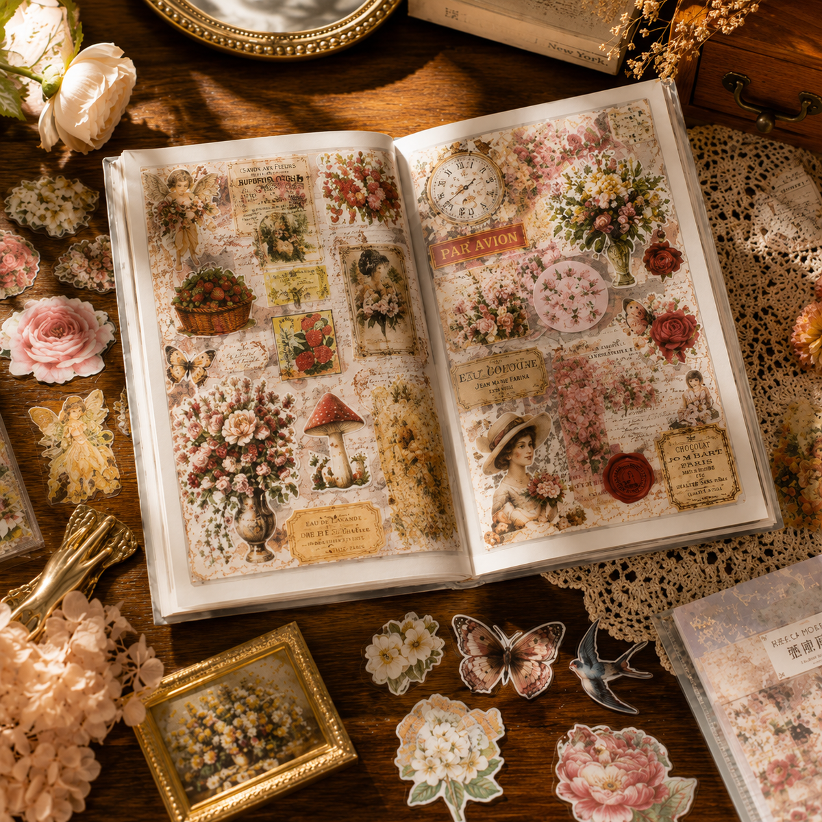 Vintage Deco Sticker Book