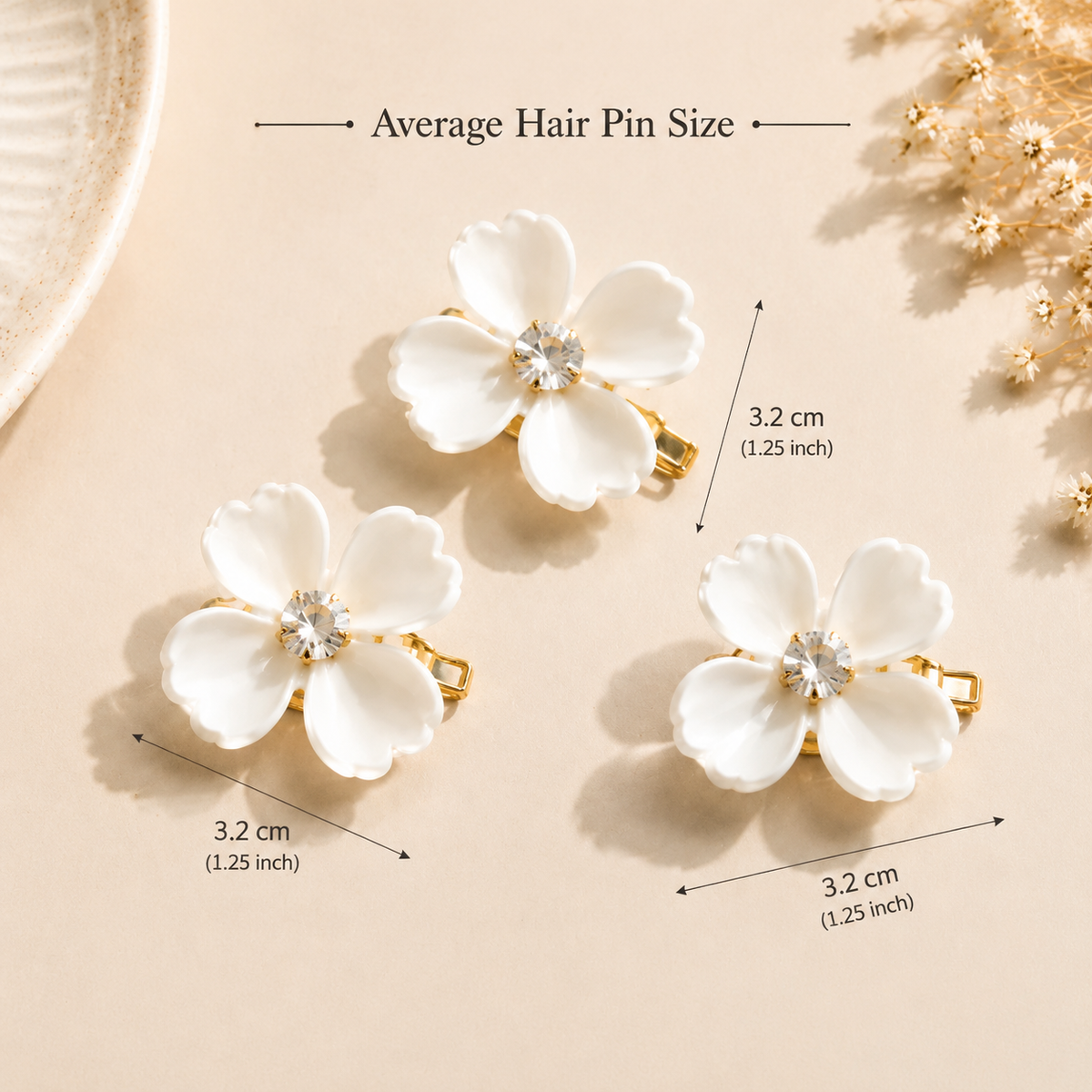 Multi-Color Floral Hairpin