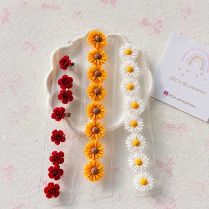 🌸 Elegant Floral Hair Earrings – Lightweight & Stylish Hair Accessories