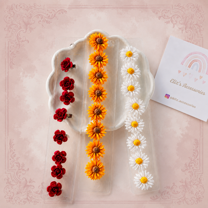 🌸 Elegant Floral Hair Earrings – Lightweight & Stylish Hair Accessories
