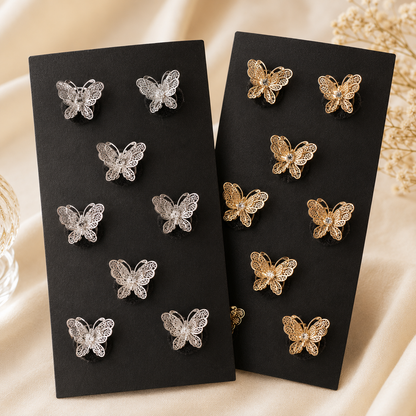 Butterfly Velcro Hair Clips Set ✨🦋