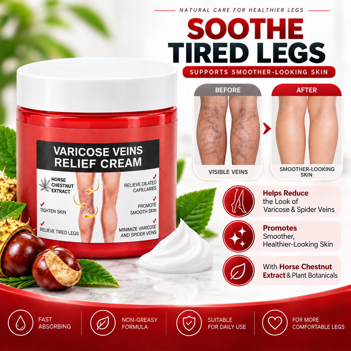 Varicose Veins Relief Cream