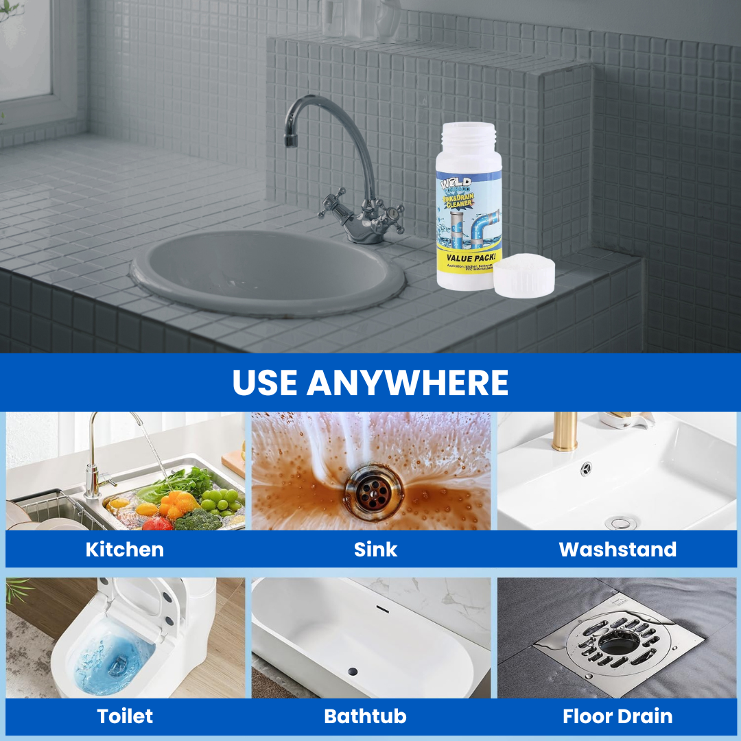 Instant Sink & Drain Cleaner Powder