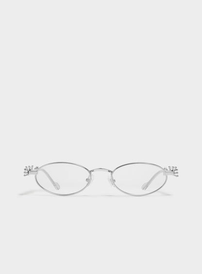 Rhinestone Oval Women Sunglasses
