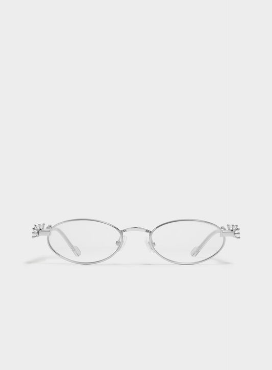 Rhinestone Oval Women Sunglasses