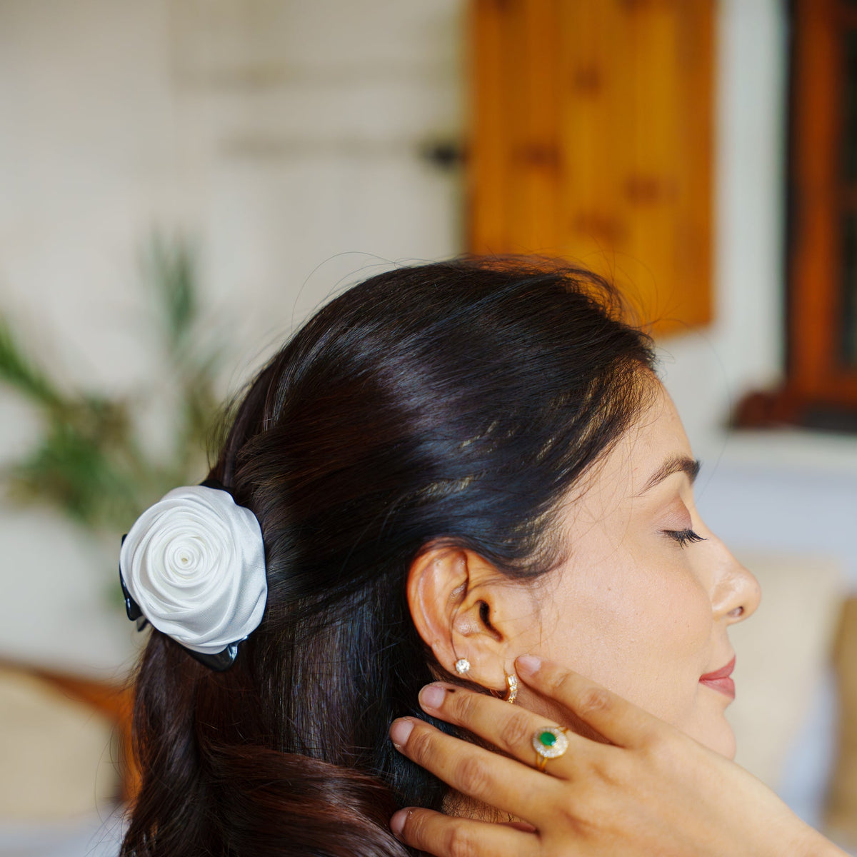 Flower Hair Claw Clips