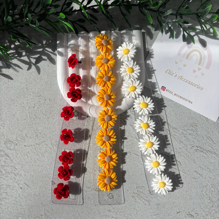 🌸 Elegant Floral Hair Earrings – Lightweight & Stylish Hair Accessories
