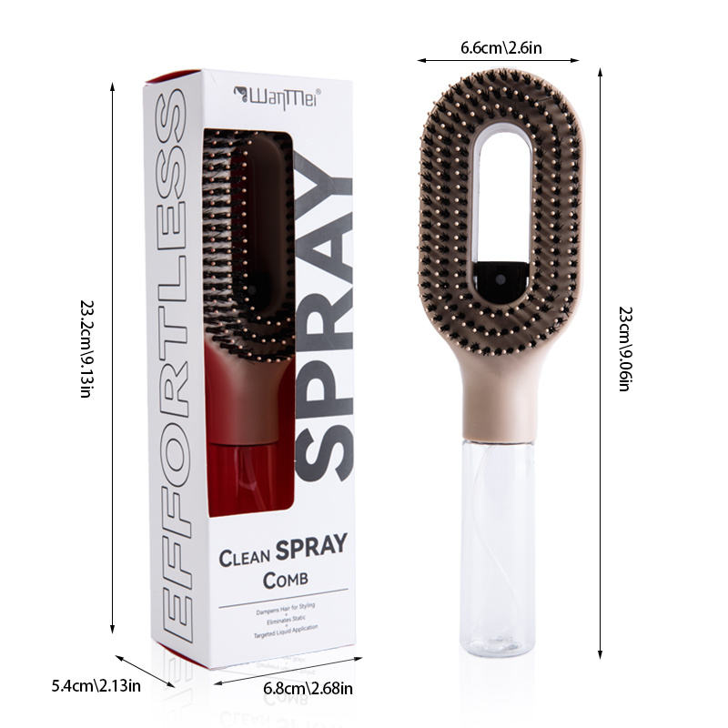 Anti-static Hair Brush 2-in-1 Hair Mist Brush