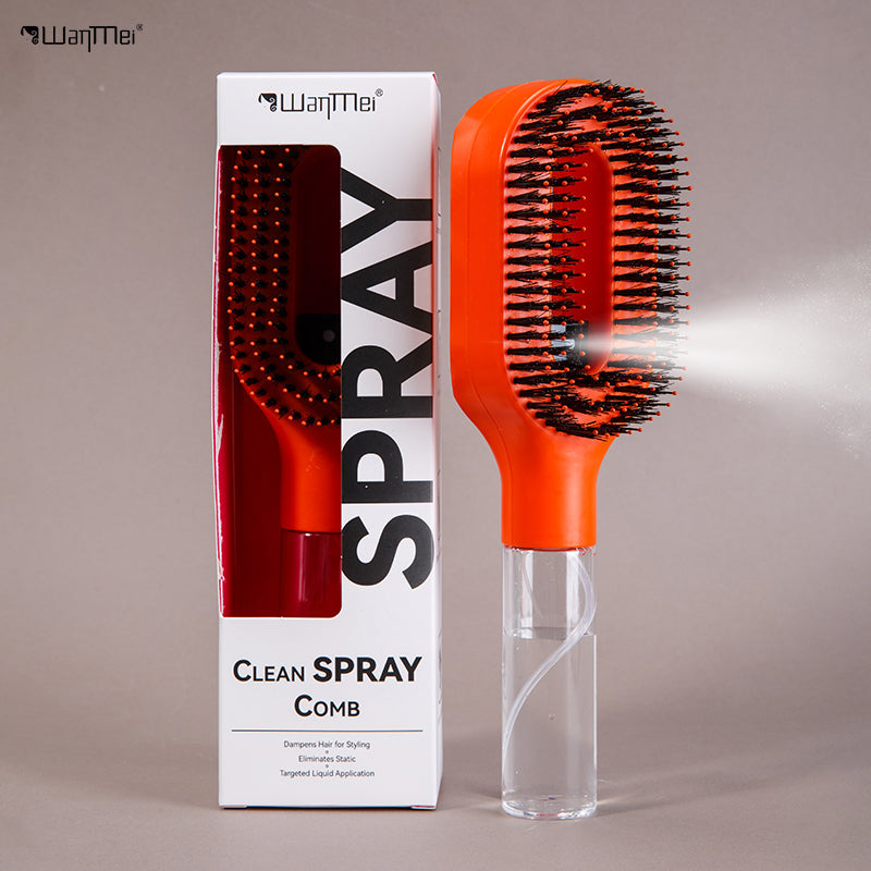 Anti-static Hair Brush 2-in-1 Hair Mist Brush