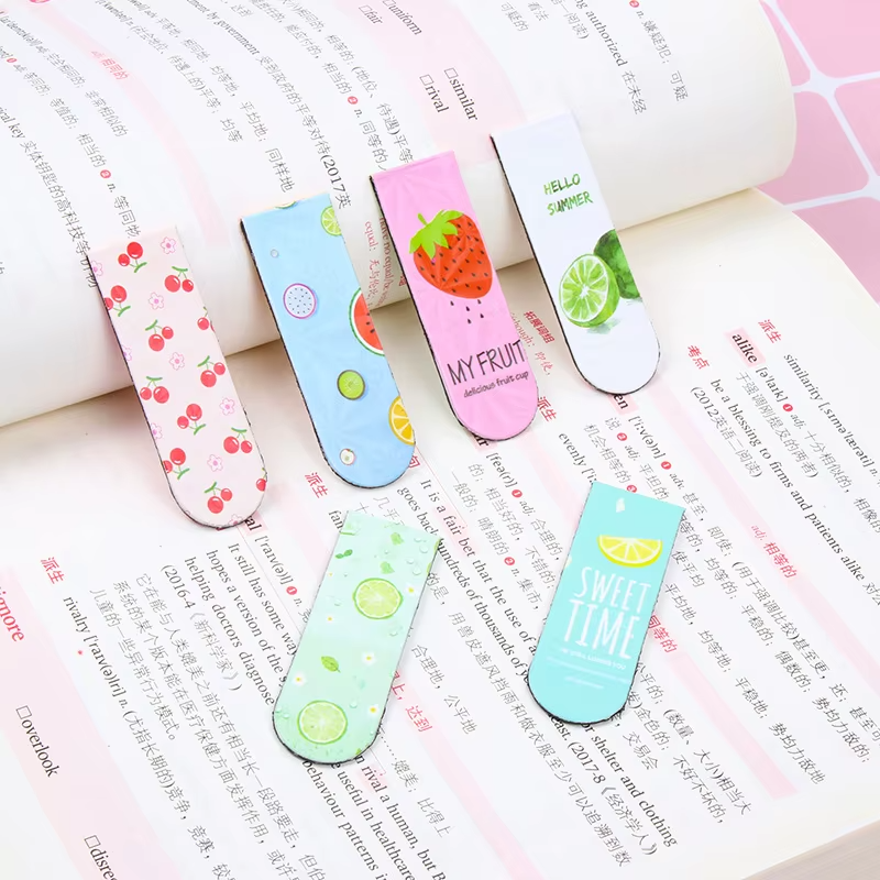 Cute Magnetic Aesthetic Bookmarks Set for Kids and Adults