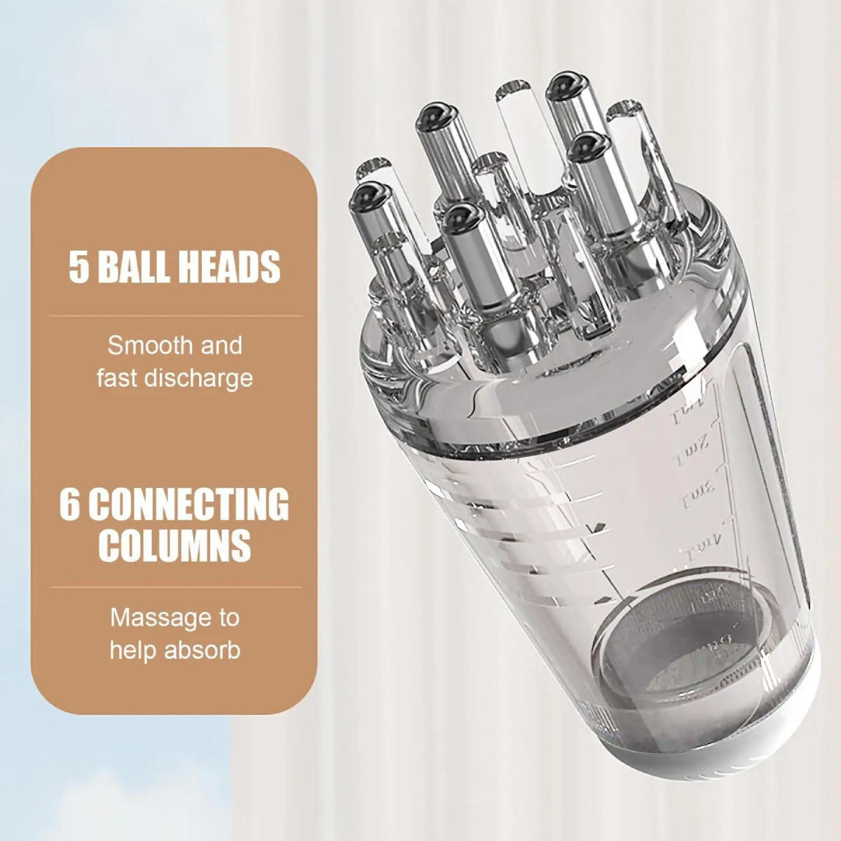 Scalp Oil Applicator with Metal Rollers
