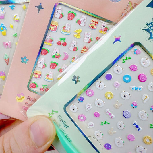 3D Nail Decoration Stickers Children's