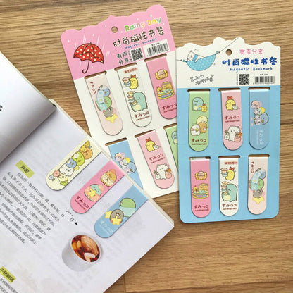 Cute Magnetic Aesthetic Bookmarks Set for Kids and Adults