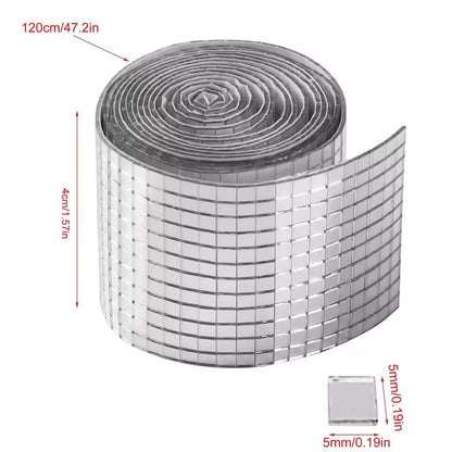 Self Adhesive 3D Mosaic Mirror Stickers For DIY Carft And Home Decoration