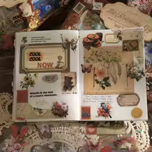 Vintage Gift Box Stickers Creative DIY Ledger Stickers