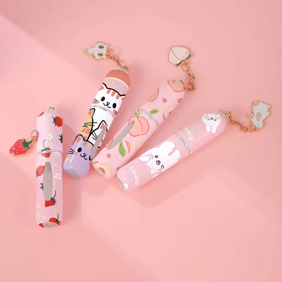 Mini Plastic Perfume Travel Case Empty Perfume Spray Bottle