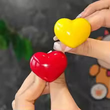 Heart-shaped toilet push button