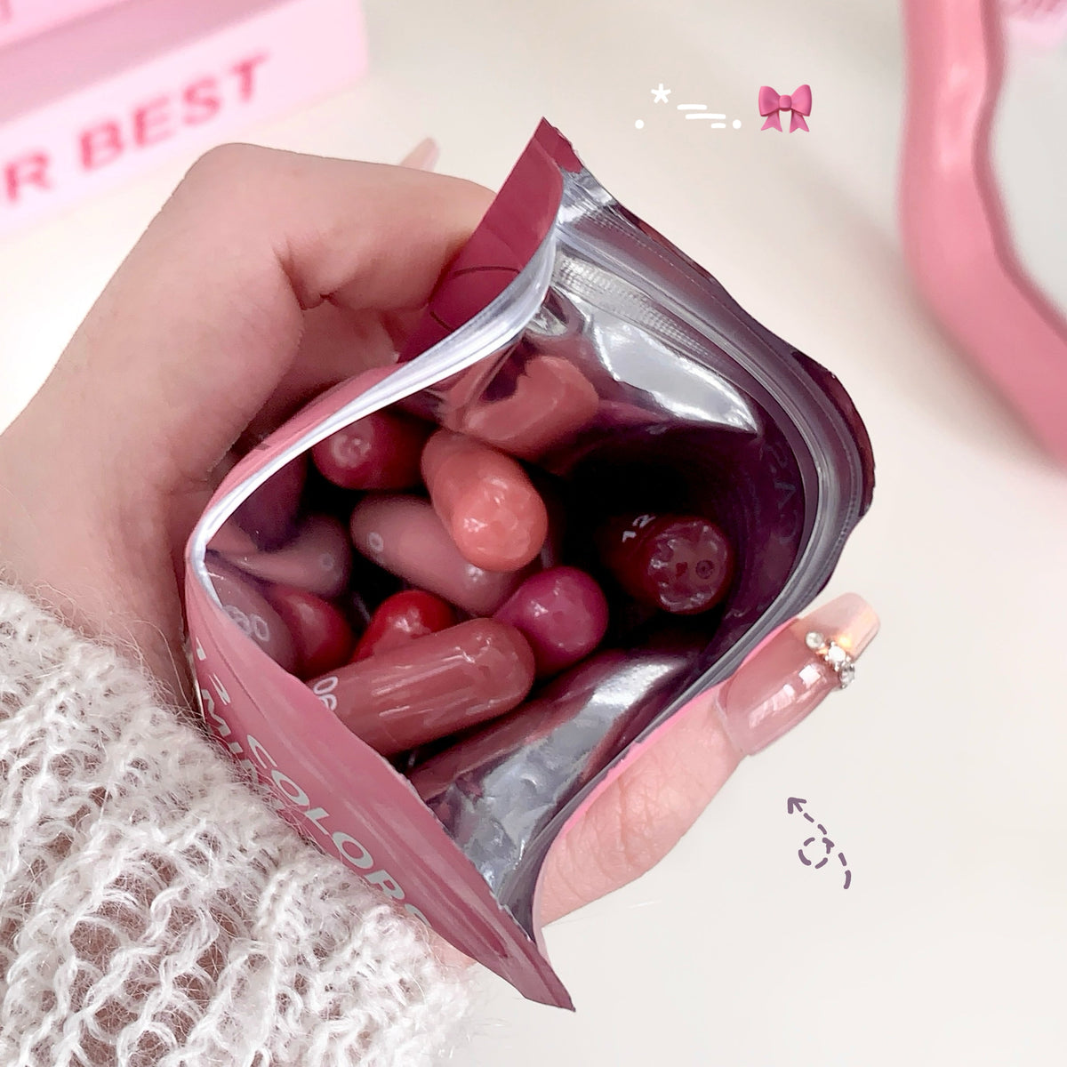 Mini Waterproof MAGIC CASA 12-Color Matte Lipstick Capsule Set