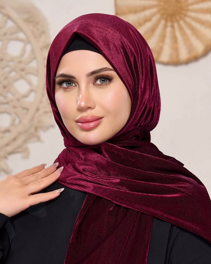 Velvet-Silk Shawl Hijab