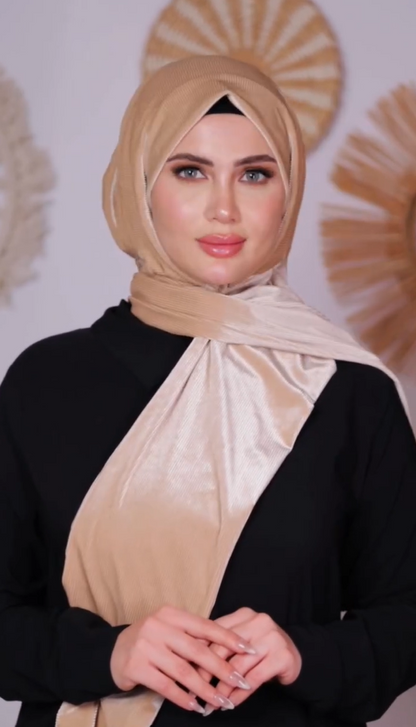 Velvet-Silk Shawl Hijab