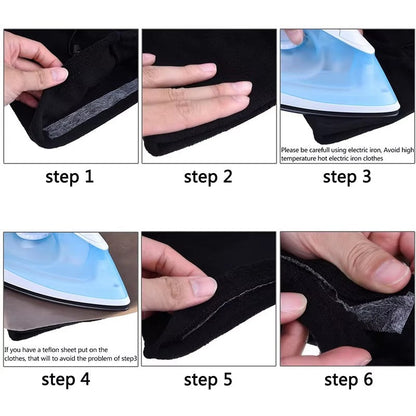 No Sew Hem Tape for Clothes – Strong Double Sided Iron-On Fabric Fix Tape for Pants & Dresses