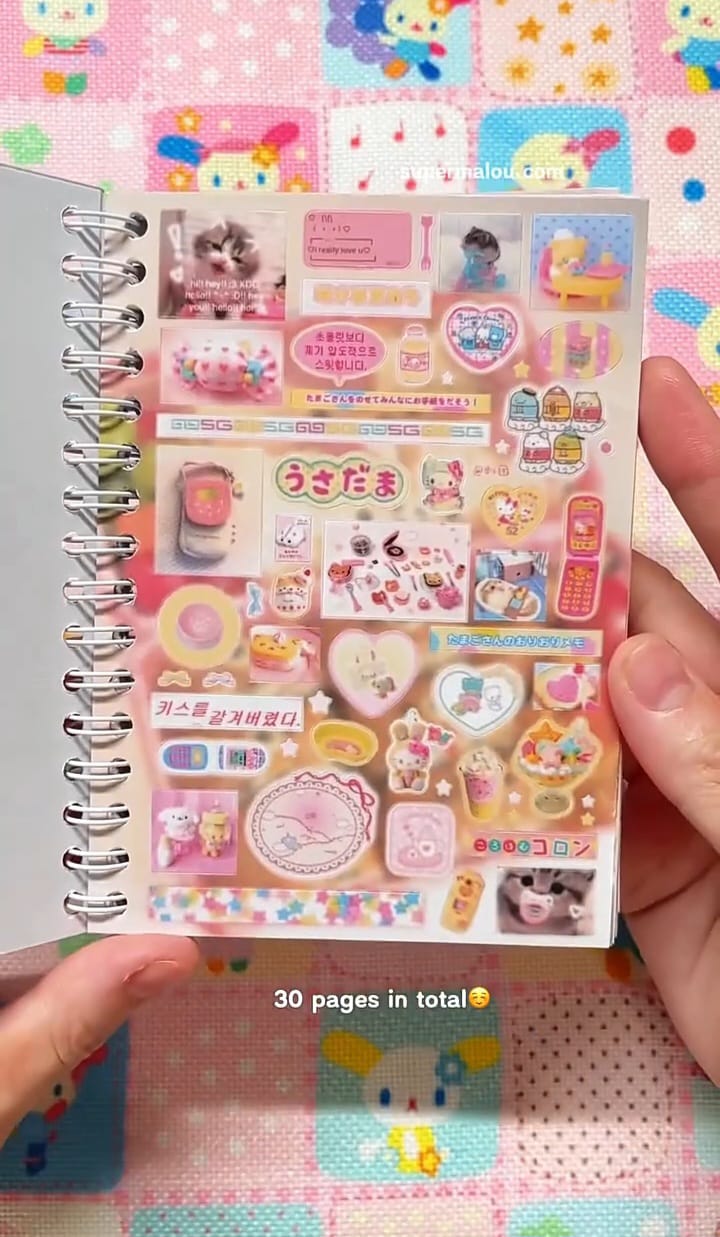 Japanese Girlhood Sticker Book