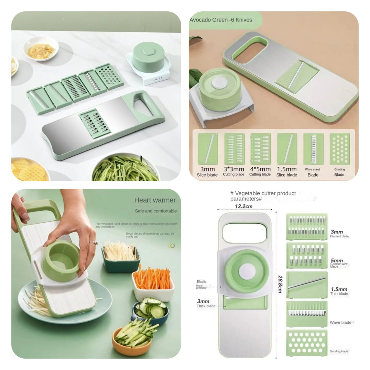 5 in 1 Vegetable slicer Stainless Steel Chopper