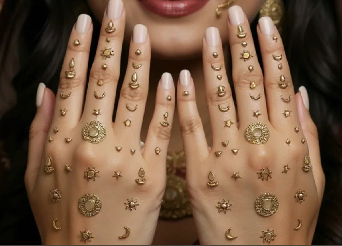 Reusable Embellished Mehendi