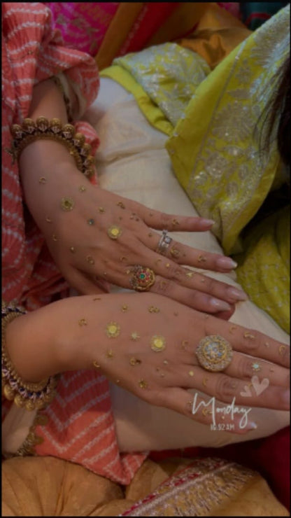 Reusable Embellished Mehendi