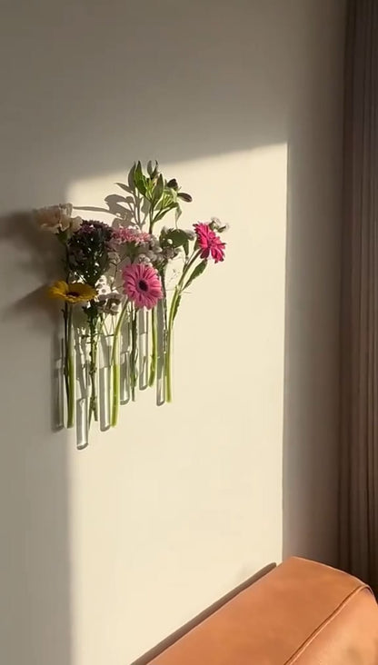 Magnetic Wall Mounted vase tube