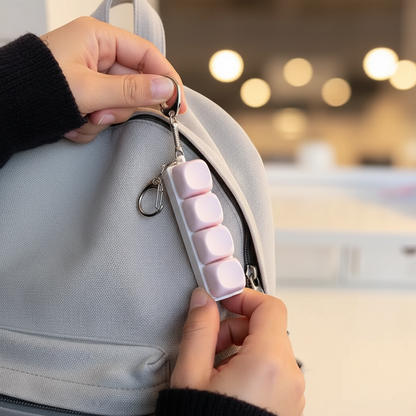 ClickCube Mechanical Keychain With Mini Stickers Pack