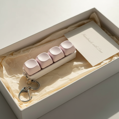 ClickCube Mechanical Keychain With Mini Stickers Pack