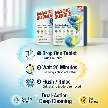 Magic Bubble Toilet Cleaning Tablets