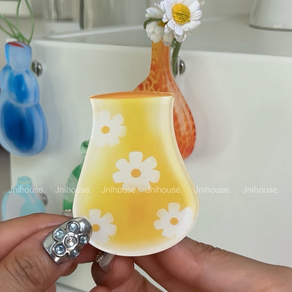 Mini Flower Vase Magnet with Flowers Sets