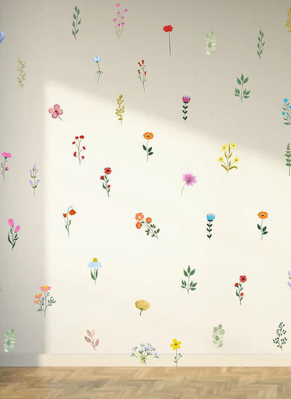 Reusable DIY Floral Bloom Wall Stickers