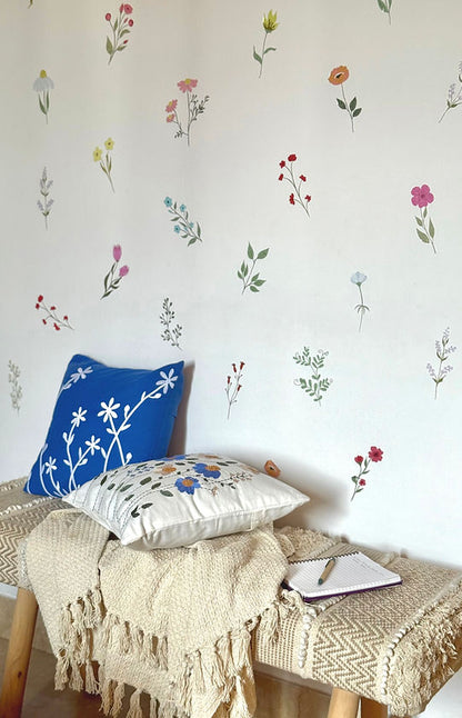 Reusable DIY Floral Bloom Wall Stickers
