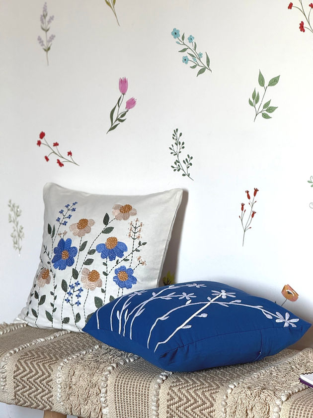 Reusable DIY Floral Bloom Wall Stickers