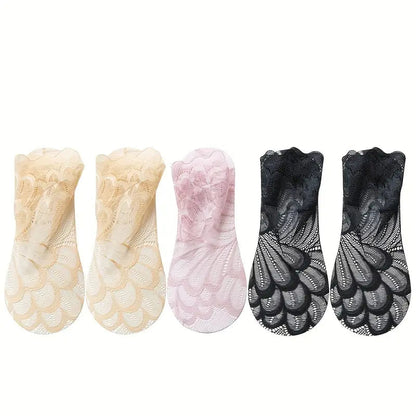 Women Floral Lace Sock