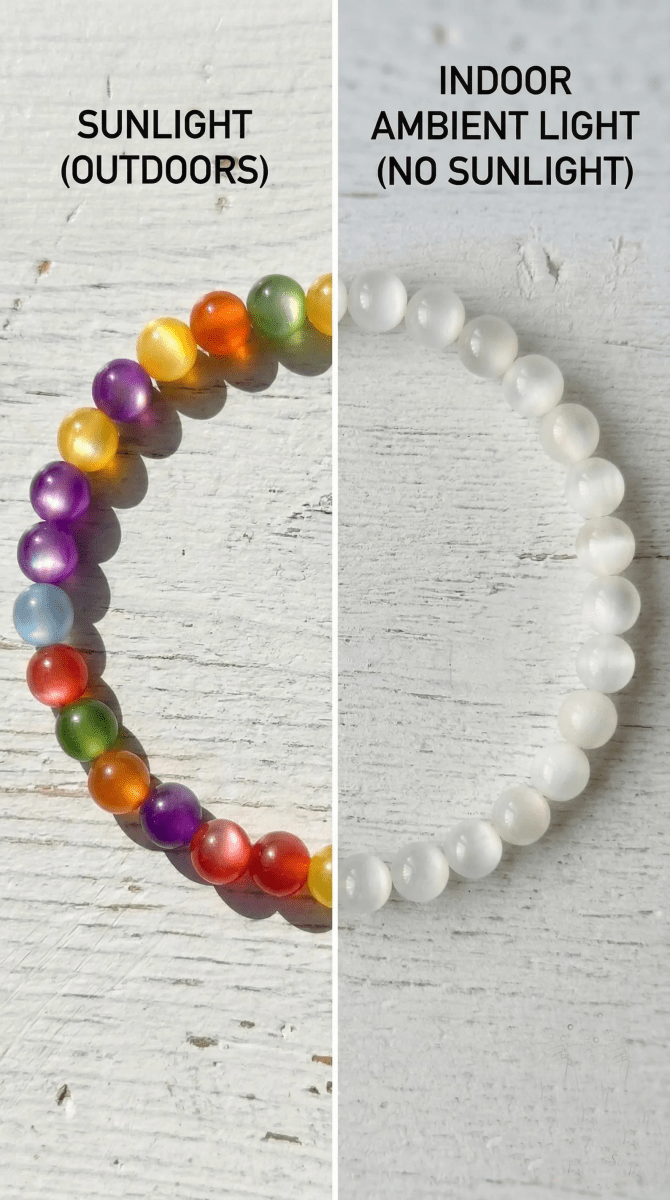 Rainbow UV Reactive Bracelet | Color Changing Bracelet