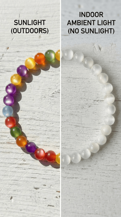 Rainbow UV Reactive Bracelet | Color Changing Bracelet
