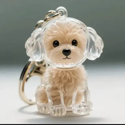 Dog Hair Collector Keychain Charm Memorial Storage