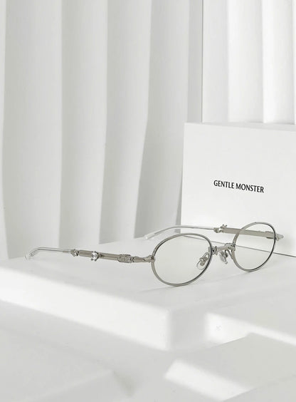 Crystal Orbit Foldable Round Glasses