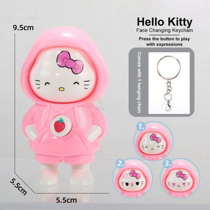 Hello Kitty Face Changing Keychain Cute Keychain