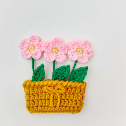 Handcrafted Magnetic Pot with Flowers