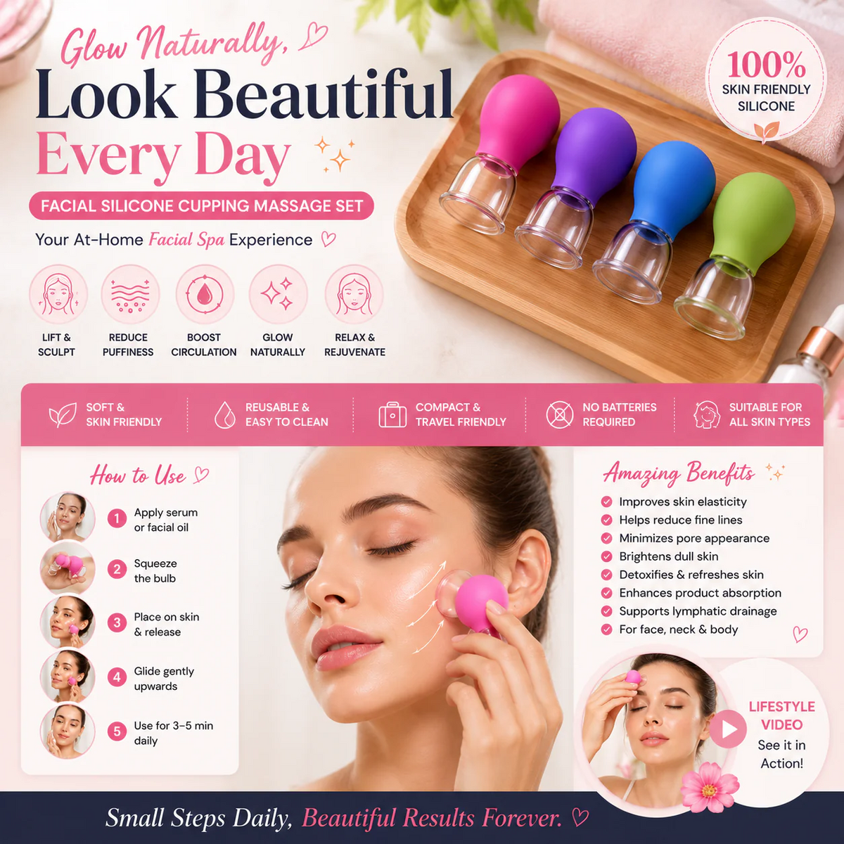 GlowLift Facial Cupping Tool