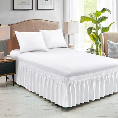 ✨ Universal Size Luxury Ruffled Bed Skirt – Elegant Bedroom Makeover & Dust Protection ✨