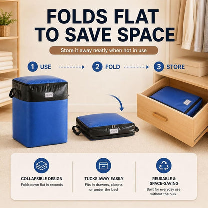 Heavy Duty Foldable Waterproof Storage Bag – Large Space Organizer