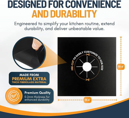 🔥 Smart Stove Protector Cover – Heat Resistant Fiberglass Gas Stove Mat